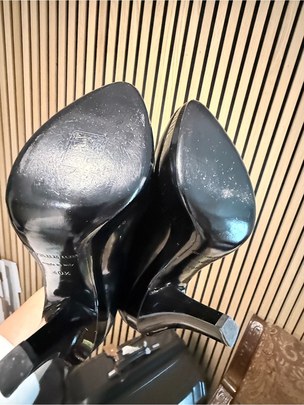 Burberry Prorsum Black Patent Leather Lace-Up Boot 40.5 / 8 - 8.5 US RARE - Picture 3 of 9
